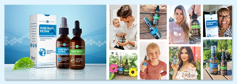 Zeolite Detox Pack and Customer Images